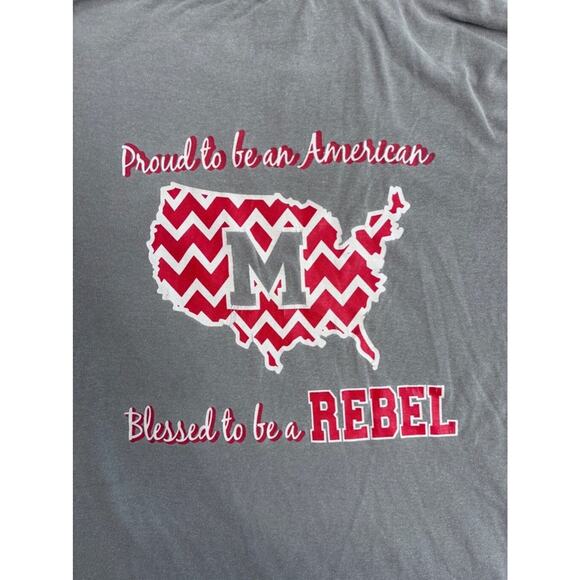 Men's Comfort Colors My Town Tees Made in the South T-Shirt Gray M Patriotic - Picture 9 of 10